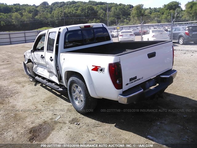 1GCDT43E788208168 - 2008 CHEVROLET COLORADO LT WHITE photo 3