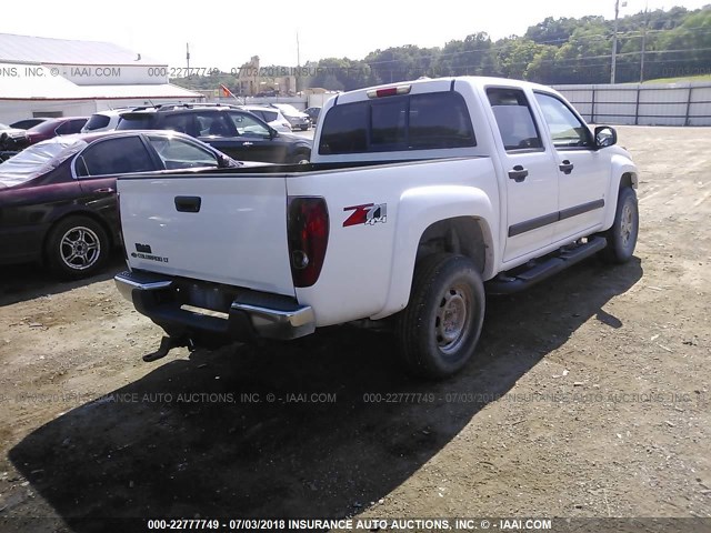 1GCDT43E788208168 - 2008 CHEVROLET COLORADO LT WHITE photo 4