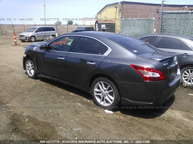 1N4AA51E99C850705 - 2009 NISSAN MAXIMA S/SV GRAY photo 3