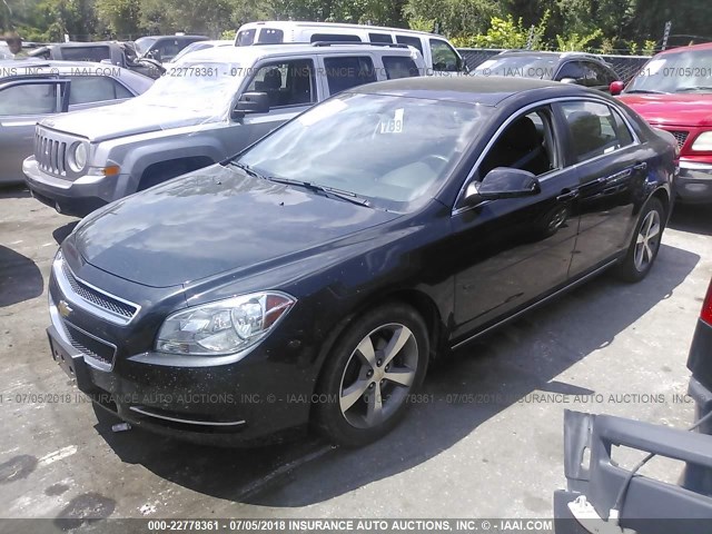 1G1ZC5E13BF296427 - 2011 CHEVROLET MALIBU 1LT 黑色 照片 2
