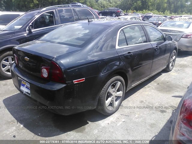1G1ZC5E13BF296427 - 2011 CHEVROLET MALIBU 1LT 黑色 照片 4