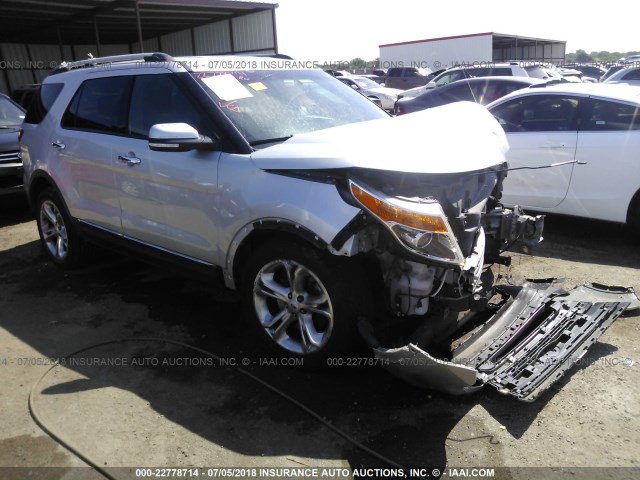 1FM5K7F81EGB91461 - 2014 FORD EXPLORER LIMITED SILVER photo 1