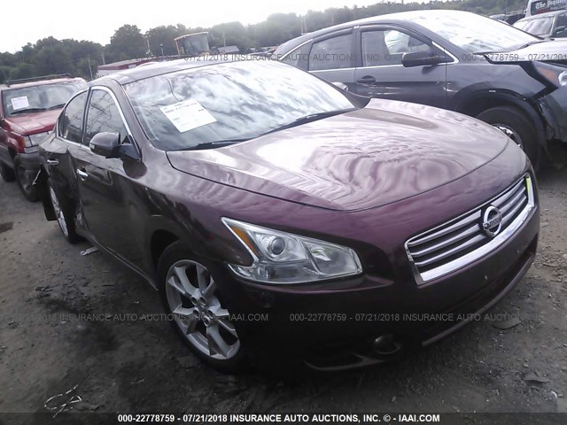 1N4AA5APXCC819228 - 2012 NISSAN MAXIMA S/SV RED photo 1