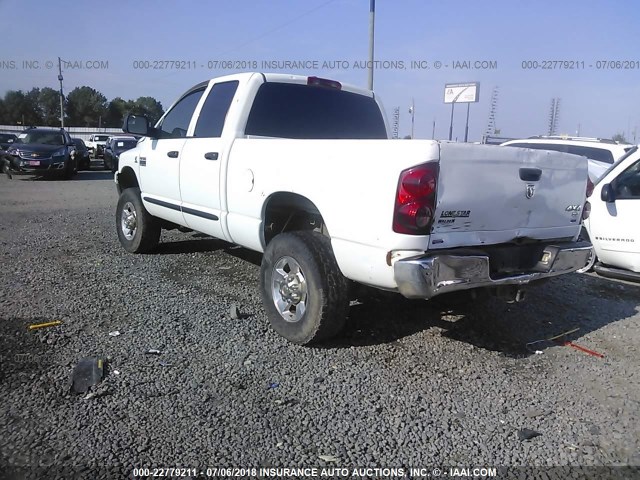 1D7KS28C77J508697 - 2007 DODGE RAM 2500 ST/SLT WHITE photo 3