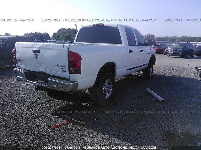 1D7KS28C77J508697 - 2007 DODGE RAM 2500 ST/SLT WHITE photo 4