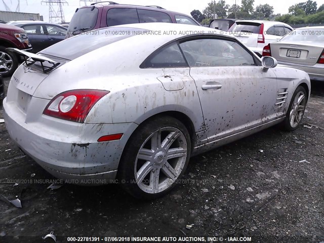 1C3AN59L85X042872 - 2005 CHRYSLER CROSSFIRE GRAY photo 4