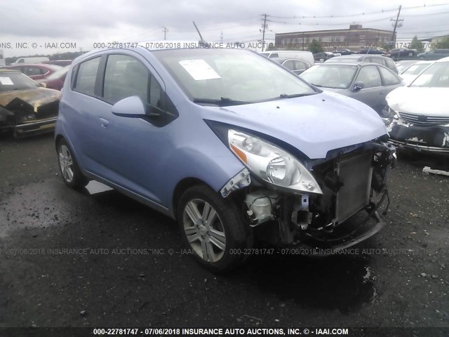 KL8CB6S92EC584664 - 2014 CHEVROLET SPARK LS BLUE photo 1