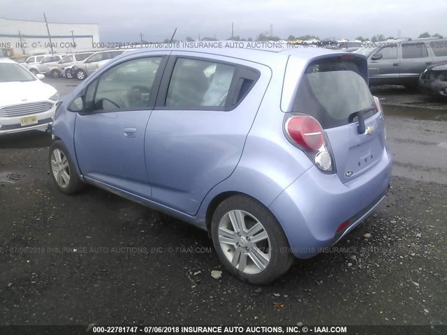 KL8CB6S92EC584664 - 2014 CHEVROLET SPARK LS BLUE photo 3