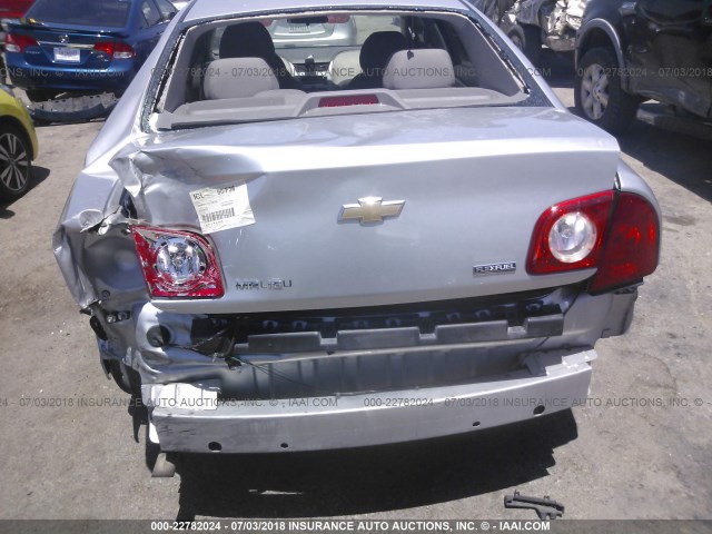 1G1ZA5E06AF106714 - 2010 CHEVROLET MALIBU LS 银色 照片 6