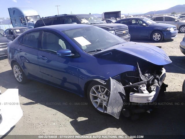 1C3CDFBA1DD143066 - 2013 DODGE DART SXT BLUE photo 1