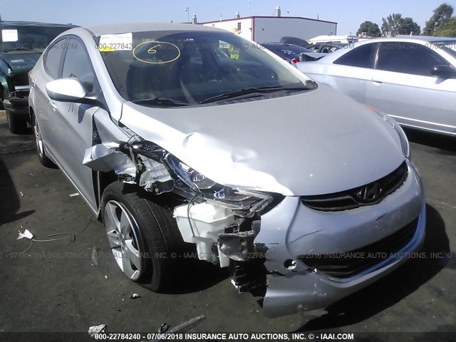 5NPDH4AE2DH302717 - 2013 HYUNDAI ELANTRA GLS/LIMITED SILVER photo 1