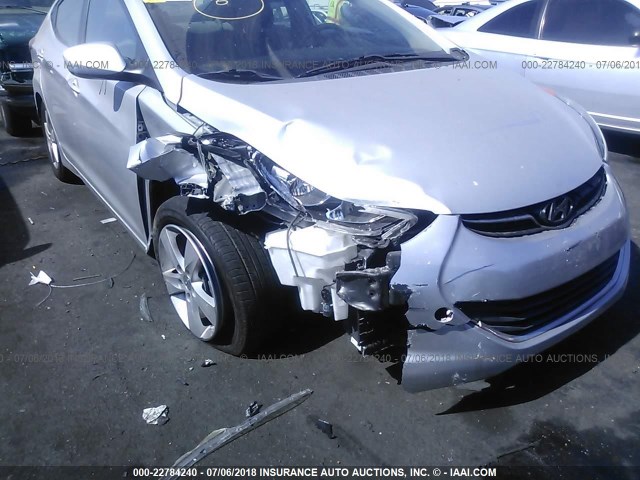 5NPDH4AE2DH302717 - 2013 HYUNDAI ELANTRA GLS/LIMITED SILVER photo 6