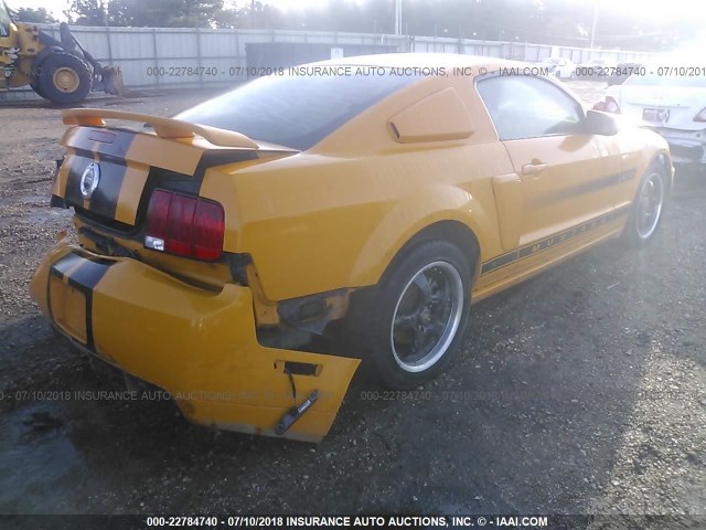 1ZVHT82H585129004 - 2008 FORD MUSTANG GT ORANGE photo 4