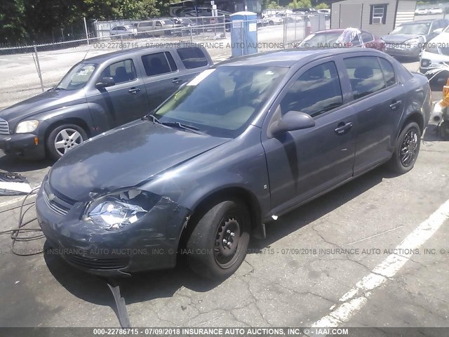 1G1AT58H397175858 - 2009 CHEVROLET COBALT LT GRAY photo 2