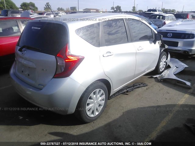 3N1CE2CP8GL395905 - 2016 NISSAN VERSA NOTE S/S PLUS/SV/SL/SR SILVER photo 4