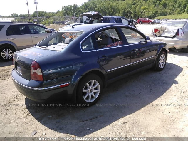 WVWPD63B94E271859 - 2004 VOLKSWAGEN PASSAT GLS BLACK photo 4