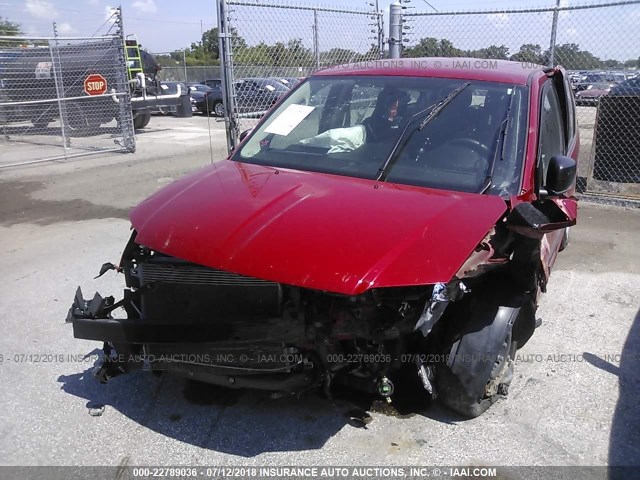 2C4RDGBG7FR670447 - 2015 DODGE GRAND CARAVAN SE RED photo 6