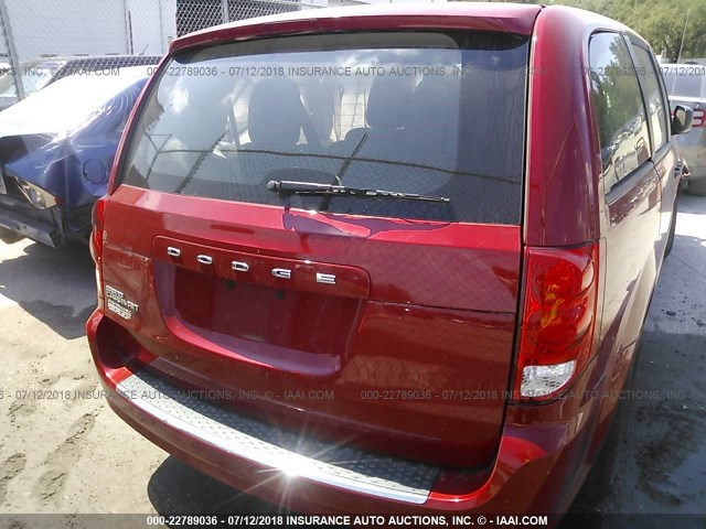 2C4RDGBG7FR670447 - 2015 DODGE GRAND CARAVAN SE RED photo 8