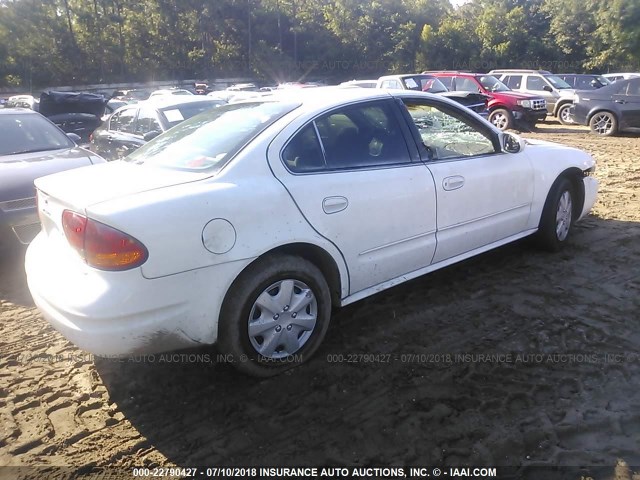 1G3NL52F53C304617 - 2003 OLDSMOBILE ALERO GL WHITE photo 4