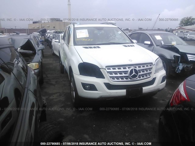 4JGBB86E39A499500 - 2009 MERCEDES-BENZ ML 350 WHITE photo 1