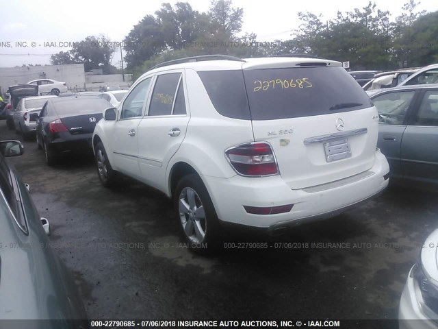 4JGBB86E39A499500 - 2009 MERCEDES-BENZ ML 350 WHITE photo 3