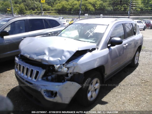 1C4NJCBA6FD190611 - 2015 JEEP COMPASS SPORT GRAY photo 2