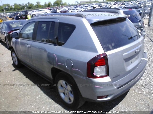 1C4NJCBA6FD190611 - 2015 JEEP COMPASS SPORT GRAY photo 3