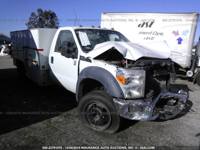 1FDUF4GY5FEB00685 - 2015 FORD F450 SUPER DUTY WHITE photo 1