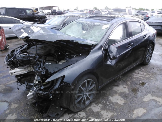 19UUB3F52FA002840 - 2015 ACURA TLX TECH GRAY photo 2