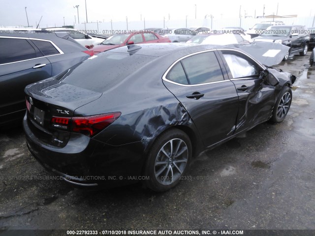 19UUB3F52FA002840 - 2015 ACURA TLX TECH GRAY photo 4