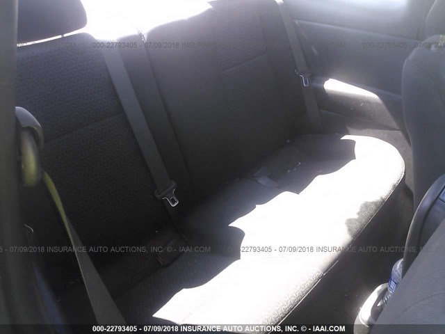 1G2AS18H197161240 - 2009 PONTIAC G5 BLACK photo 8