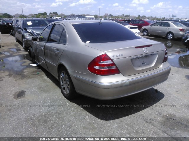 WDBUF65JX3A158458 - 2003 MERCEDES-BENZ E 320 GOLD photo 3