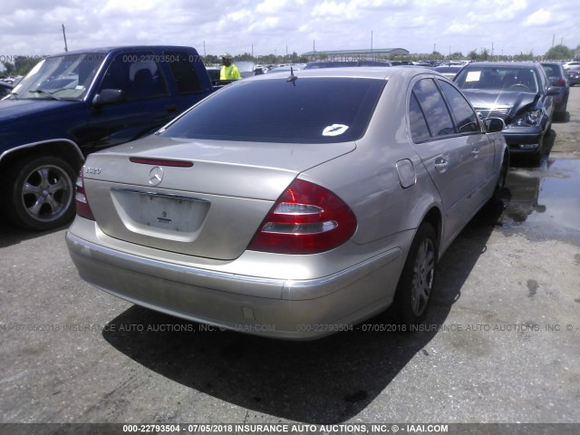 WDBUF65JX3A158458 - 2003 MERCEDES-BENZ E 320 GOLD photo 4