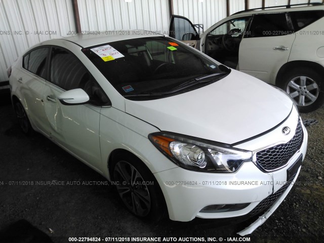 KNAFX4A84G5545470 - 2016 KIA FORTE EX WHITE photo 1