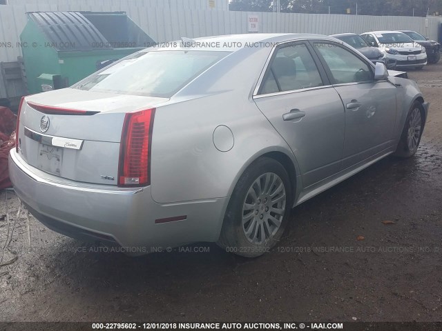 1G6DM5E36D0101087 - 2013 CADILLAC CTS PERFORMANCE COLLECTION SILVER photo 4