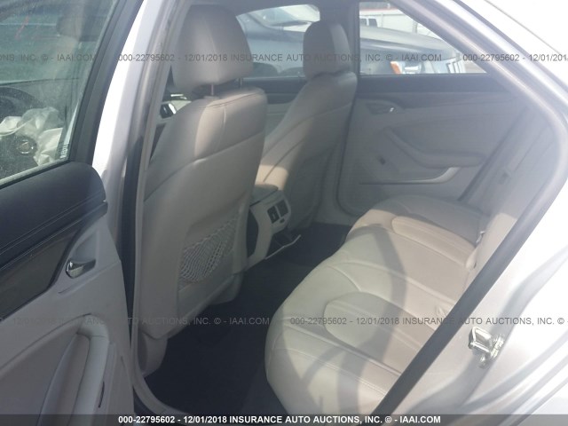 1G6DM5E36D0101087 - 2013 CADILLAC CTS PERFORMANCE COLLECTION Серебристый фото 8