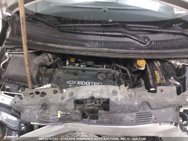 1G1JA5SH7C4111006 - 2012 CHEVROLET SONIC LS 银色 照片 10