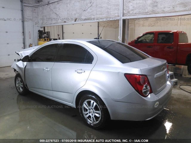 1G1JA5SH7C4111006 - 2012 CHEVROLET SONIC LS 银色 照片 3