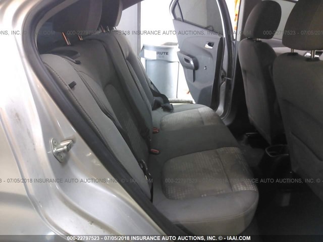 1G1JA5SH7C4111006 - 2012 CHEVROLET SONIC LS 银色 照片 8