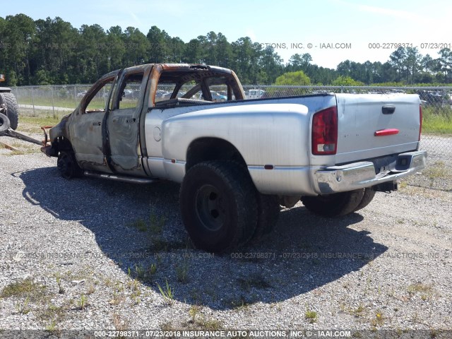 3D7MU486X3G741798 - 2003 DODGE RAM 3500 SILVER photo 3