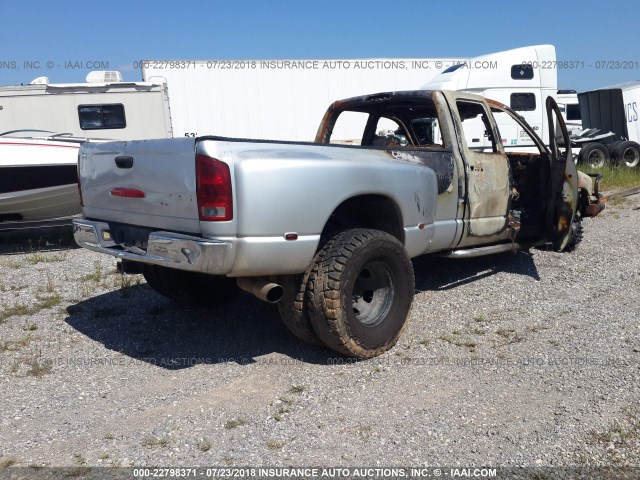 3D7MU486X3G741798 - 2003 DODGE RAM 3500 SILVER photo 4