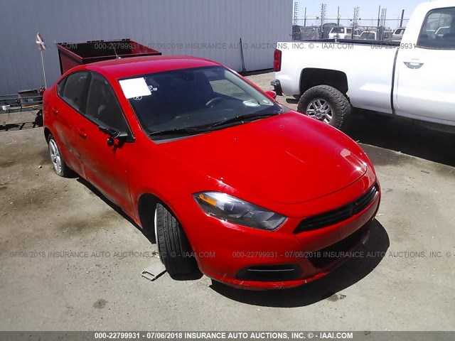 1C3CDFBA9GD694480 - 2016 DODGE DART SXT RED photo 1