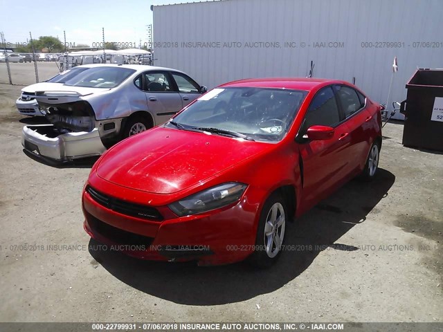 1C3CDFBA9GD694480 - 2016 DODGE DART SXT RED photo 2