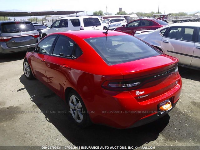 1C3CDFBA9GD694480 - 2016 DODGE DART SXT RED photo 3