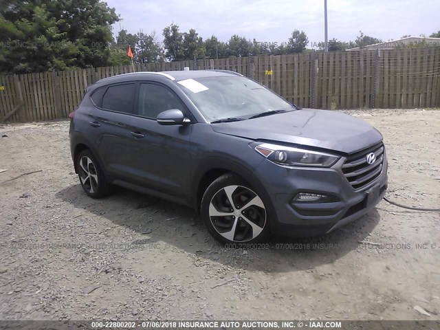 KM8J3CA25GU229320 - 2016 HYUNDAI TUCSON LIMITED/SPORT AND ECO/SE GRAY photo 1