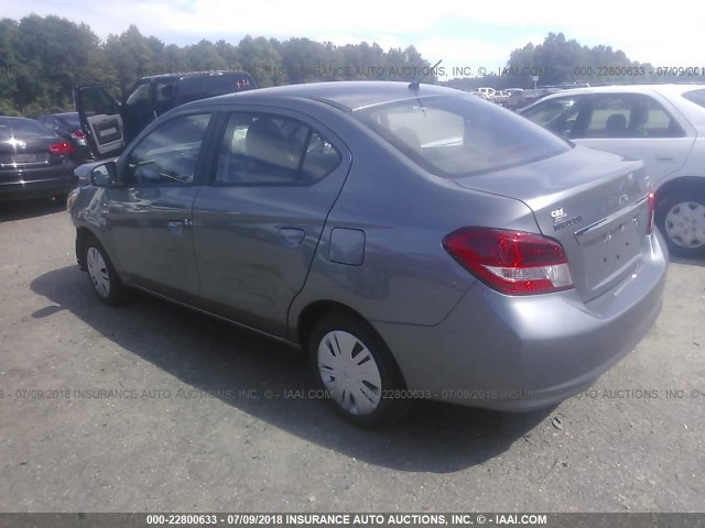 ML32F3FJXJHF08901 - 2018 MITSUBISHI MIRAGE G4 ES ნაცრისფერი ფოტო 3