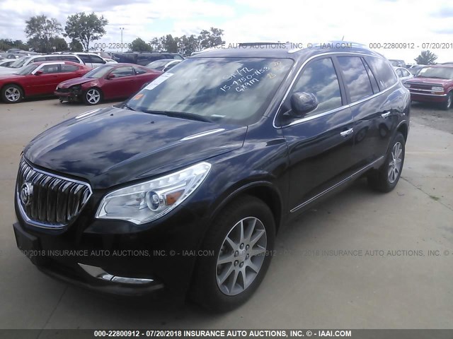 5GAKVBKD0FJ207692 - 2015 BUICK ENCLAVE GRAY photo 2