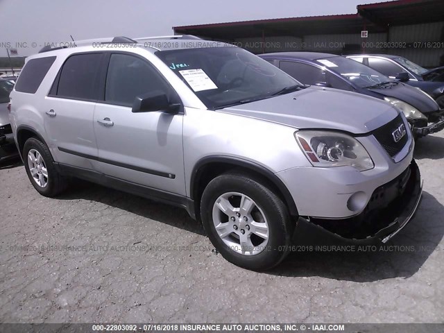 1GKLRKED3AJ155877 - 2010 GMC ACADIA SL SILVER photo 1