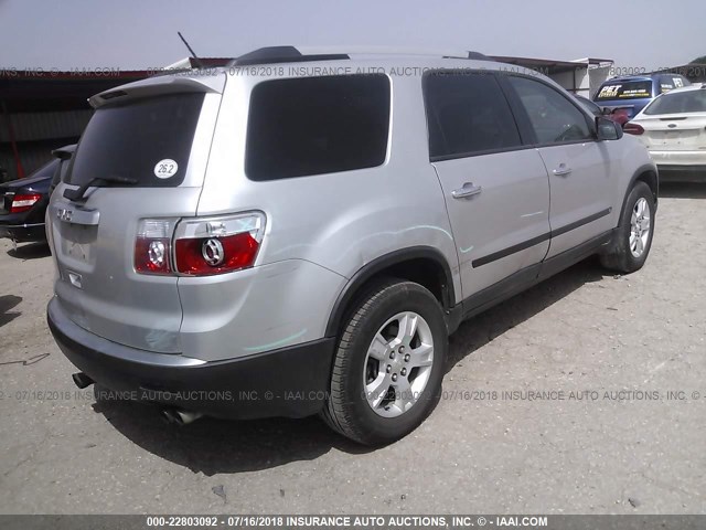 1GKLRKED3AJ155877 - 2010 GMC ACADIA SL SILVER photo 4