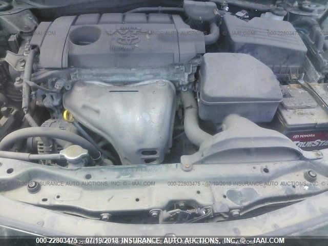 4T1BF3EK0BU632684 - 2011 TOYOTA CAMRY SE/LE/XLE GREEN photo 10